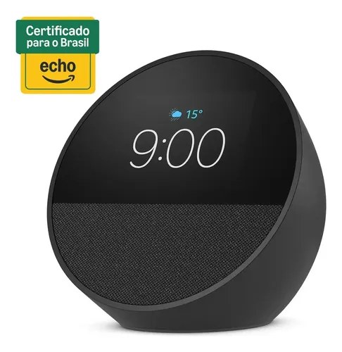 Amazon Echo Spot 2024 Alexa Smart Speaker com Tela Relógio