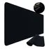 Mouse Pad Gamer 90x35 Preto Liso Isoprene