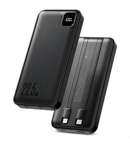 Power Bank 10000 mah Turbo 22.5w Carregador Portátil Display Digital Usb C Audiophile