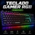 Teclado Gamer Gurumania Semi Mecanico Rgb Led Anti-Ghosting Usb Pc Xbox PS4 PS5